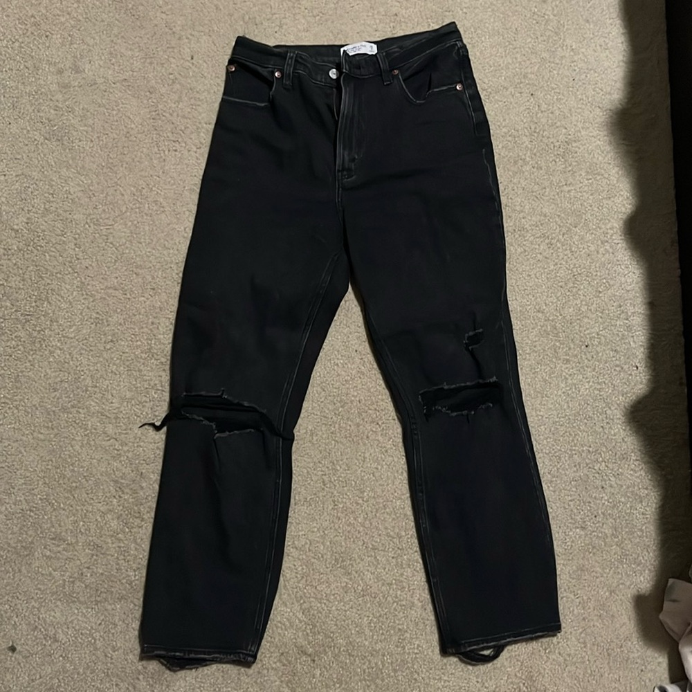 Abercrombie & Fitch The Ankle Straight Ultra High Rise Jeans